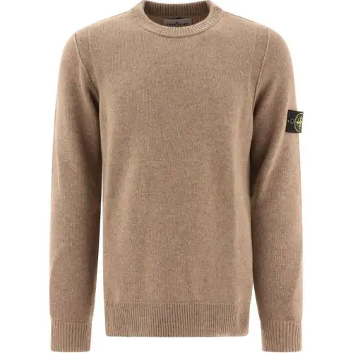 STONE ISLAND Logo Patch Crewneck Jumper