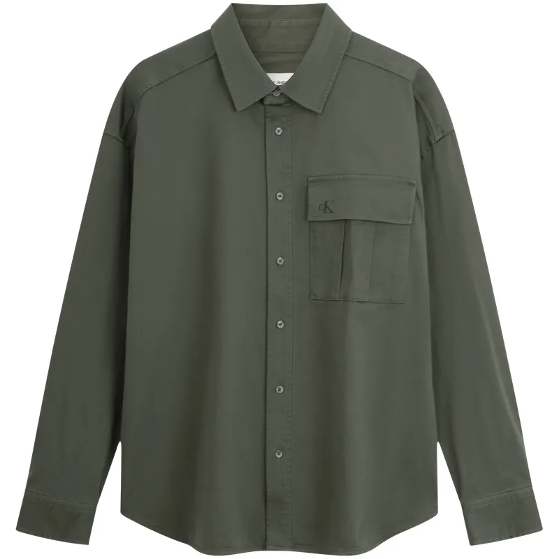 Calvin Klein Shirts Men's Lapel Moderate Workwear