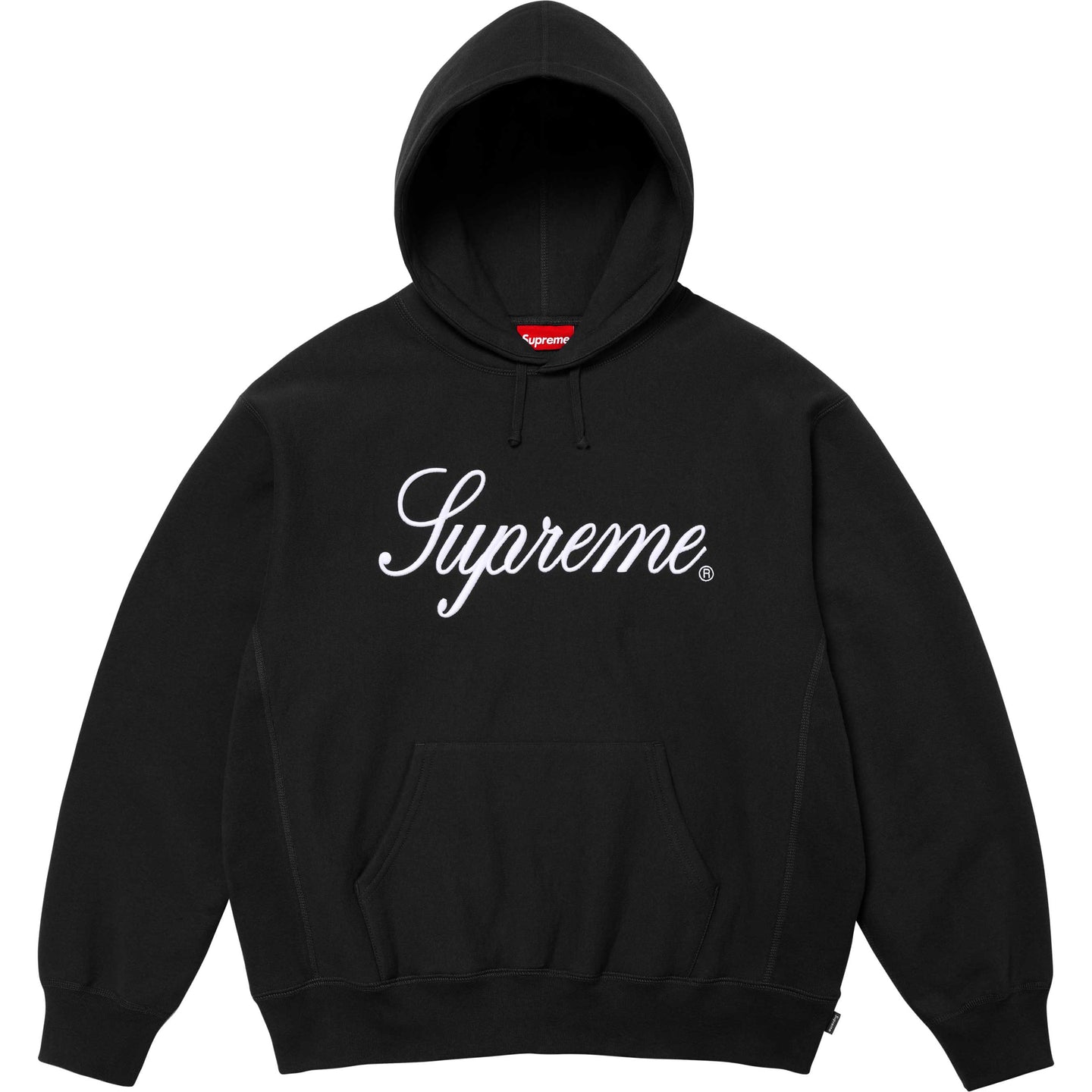 Худи Supreme Embroidered Script (черное)