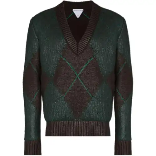 Bottega Veneta Argyle Knitted Jumper