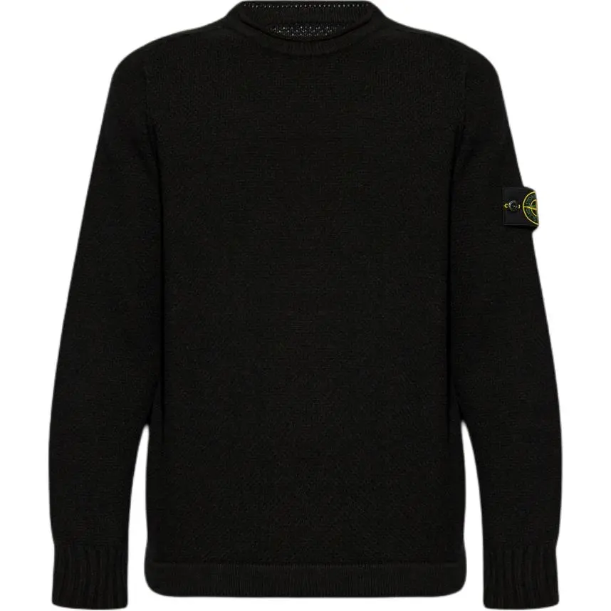 STONE ISLAND Logo Patch Crewneck Jumper