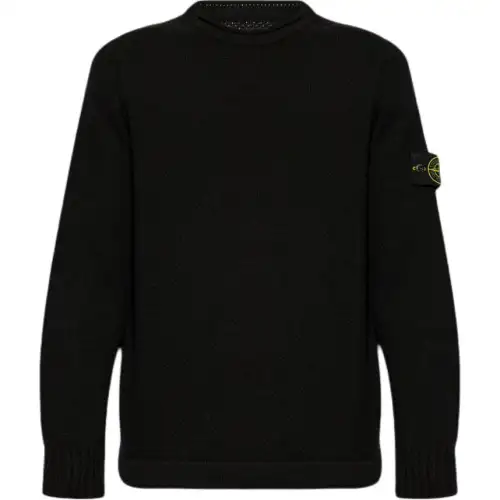 STONE ISLAND Logo Patch Crewneck Jumper