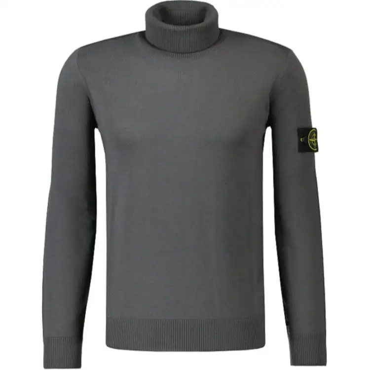 STONE ISLAND Roll neck Logo patch Sweater