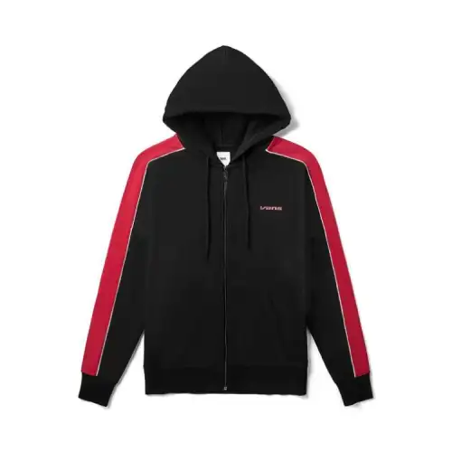 Vans Sweatshirts Unisex Black Hooded Moderate Cardigan