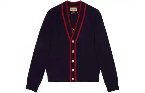GUCCI FW22 Sweater Men's Navy Blue