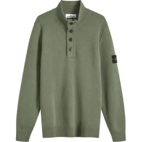 STONE ISLAND Compass Patch High Neck Knitted Jumper