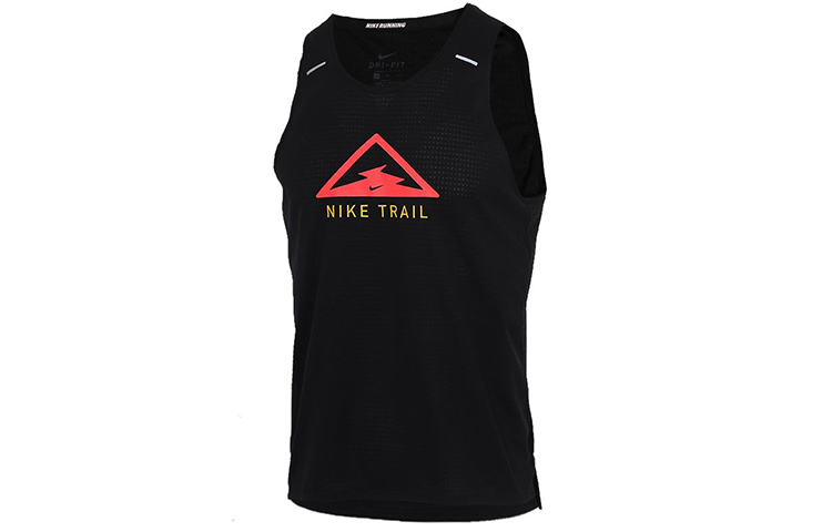 Мужская футболка Nike Rise 365 Trail Dri-Fit (черный) — фото 1