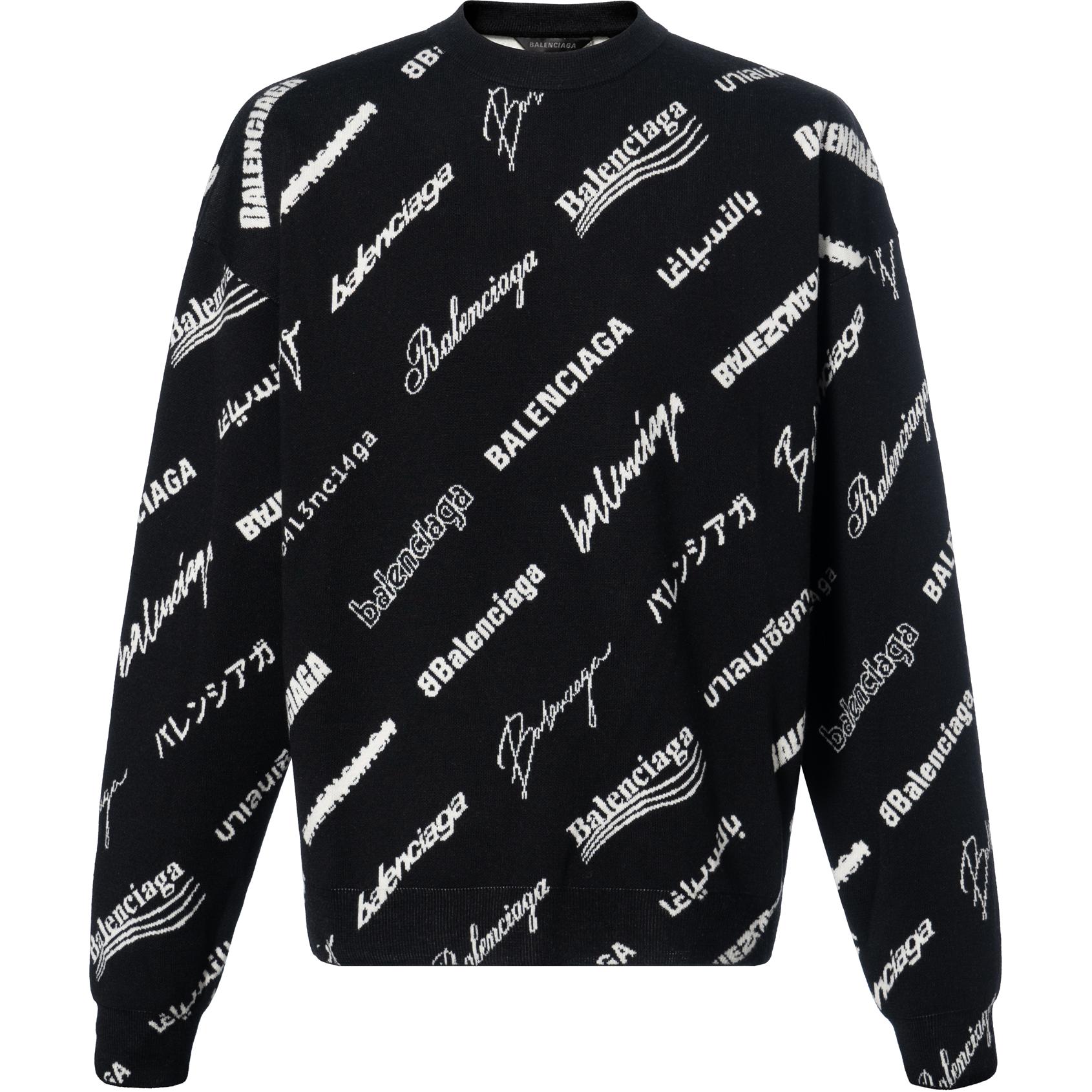 Мужской свитер Balenciaga (черный)