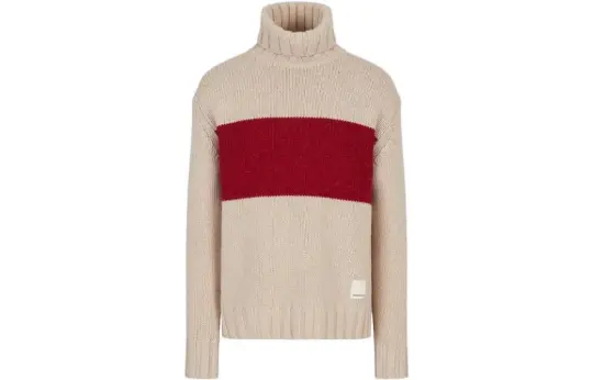 EMPORIO ARMANI Sweaters Men's Beige Turtleneck Moderate