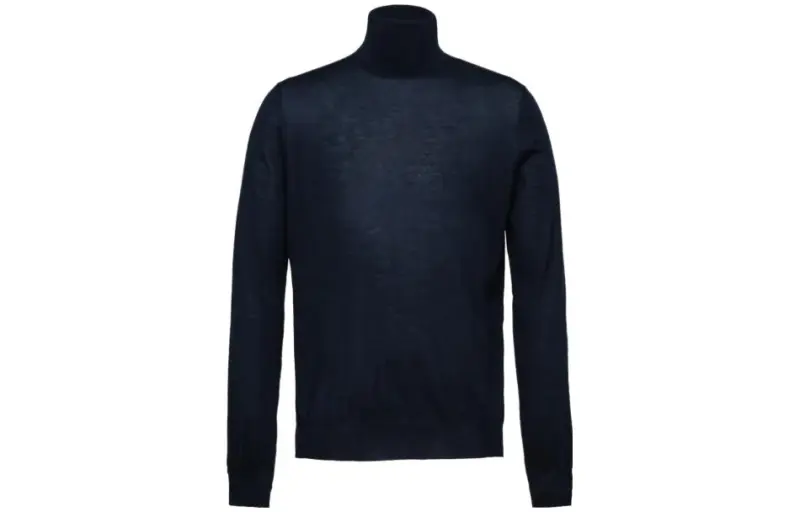 roll-neck wool jumper