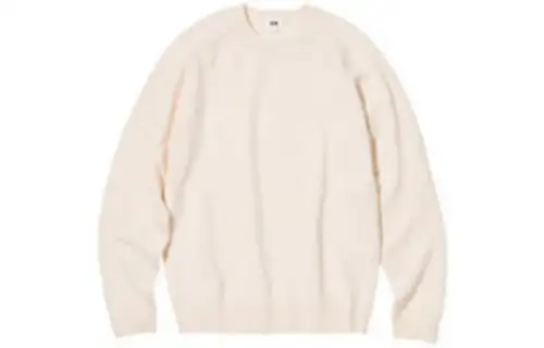 UNIQLO Sweaters Unisex Ivory Crew Neck Moderate Other
