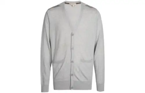 Burberry Sweaters Men's Gray V Neck Moderate Other