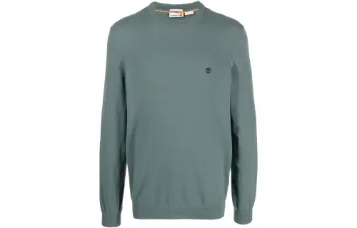 Timberland Sweaters Men's Turquoise Crew Neck Moderate Straight Fit