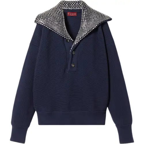 GUCCI Embellished Rib Jumper
