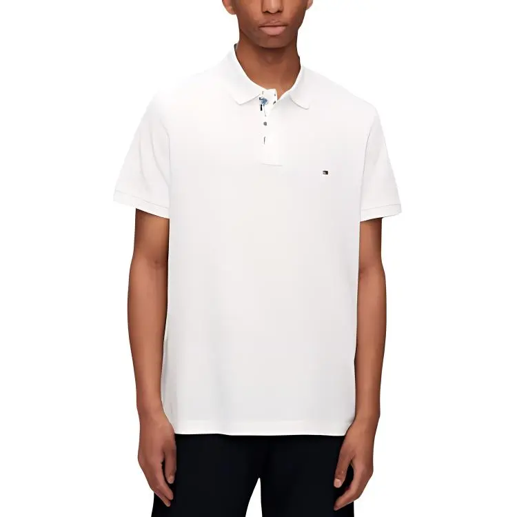 Tommy Hilfiger PALM Under COLLAR REG POLO Shirt Men's White