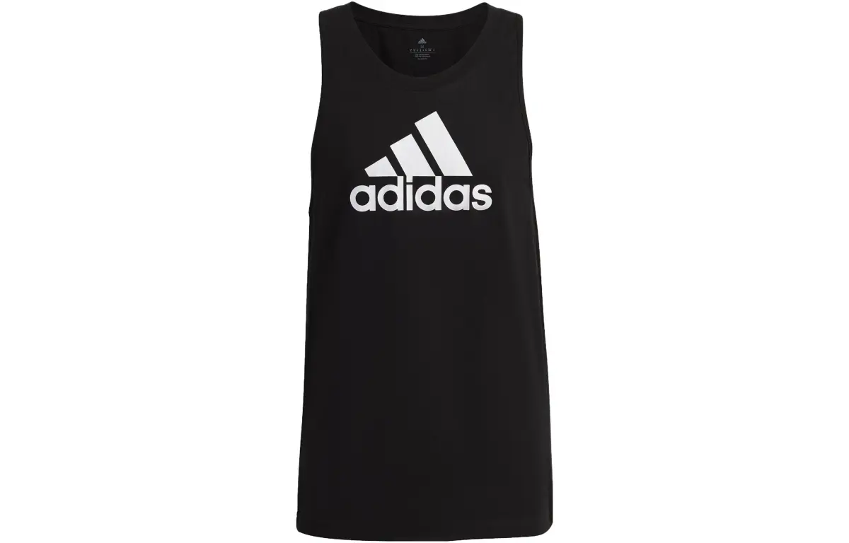 Adidas Tank Tops Men's Black Crew Neck Moderate Other