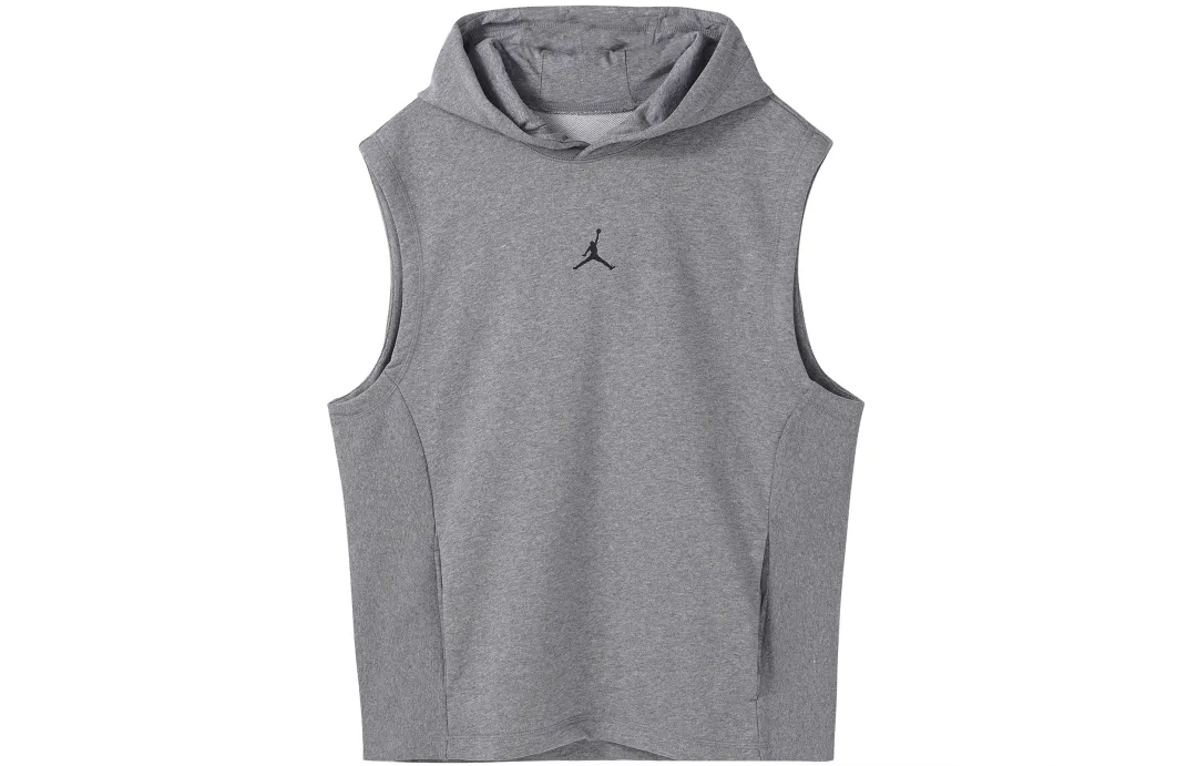 Jordan Dri-FIT Sport Sleeveless Breathable Pullover Hooded Vest Grey