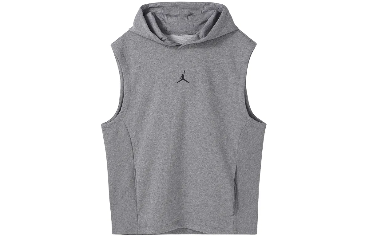 Jordan Dri-FIT Sport Sleeveless Breathable Pullover Hooded Vest Grey