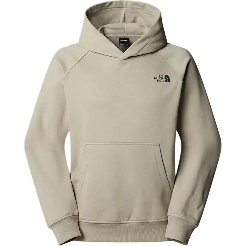 THE NORTH FACE Raglan Redbox Graphic Hoodie Sweatshirt Men's Gray