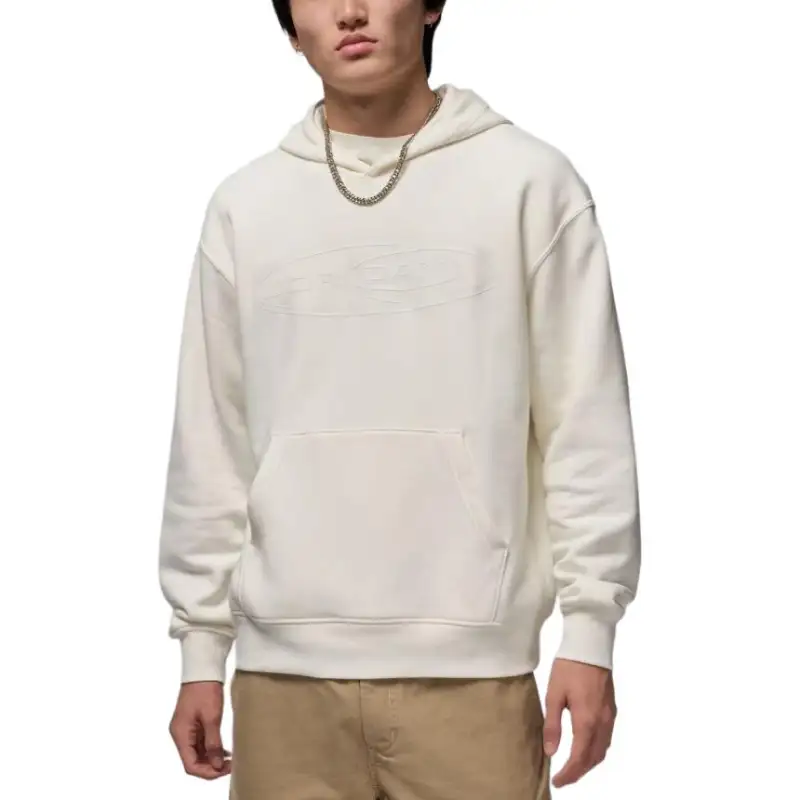 Jordan Sweatshirts Men's White Hooded Moderate