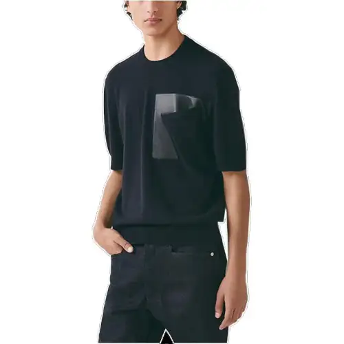 HERMES SS23 Sweater Men's Sea Blue