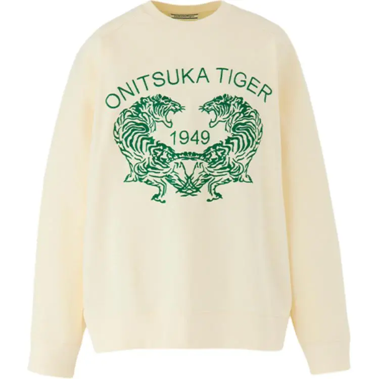 Onitsuka Tiger FW24 Sweatshirt Unisex Ecru
