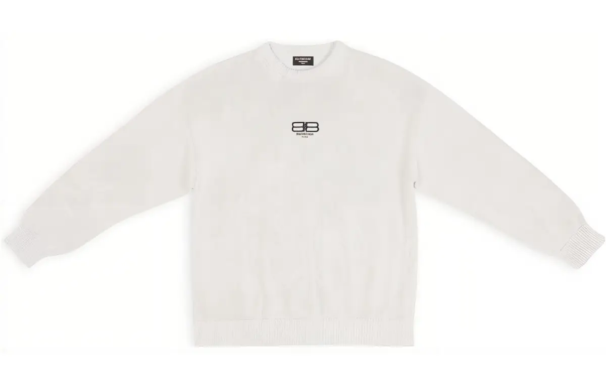 Balenciaga Bb Paris Icon Large Fit Sweater