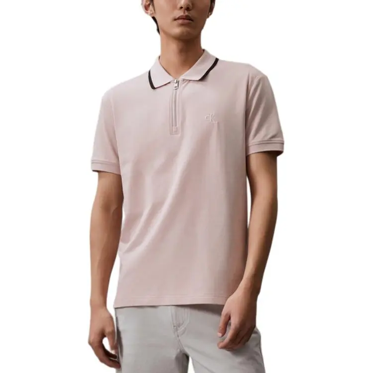 CALVIN KLEIN Polo Shirt Men's Shell Pink