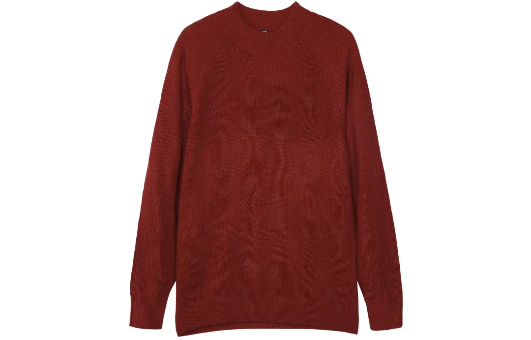 UNIQLO Sweaters Men's Red Half Turtleneck Moderate Base Layer