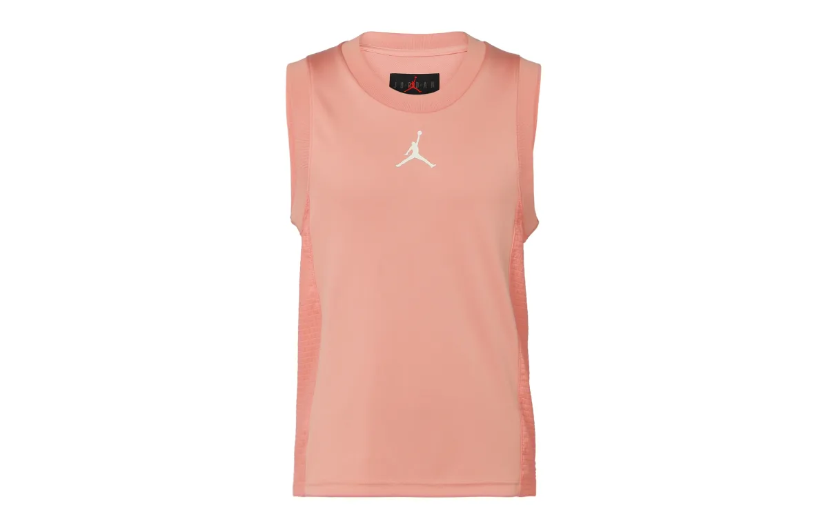 Jordan Tank Tops Men's Orange Crew Neck Moderate Straight Fit