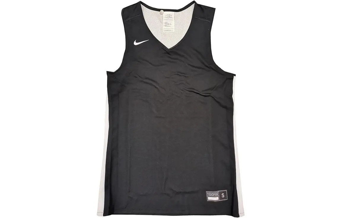 Nike Tank Tops Men's Black V-neck Moderate Straight Fit