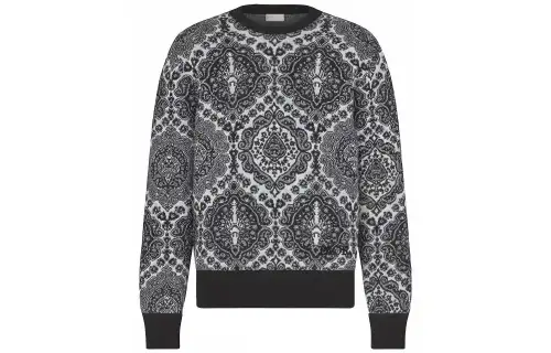 DIOR Quarterly New Products Sweaters Men's Gray Crew Neck Moderate Other