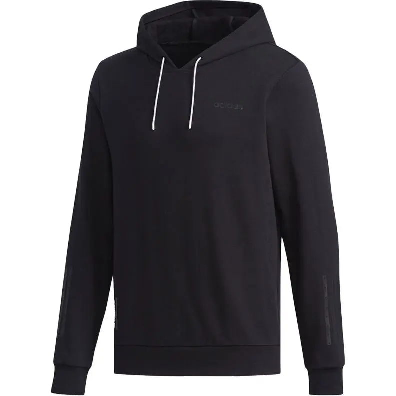Adidas Sweatshirts Men's Black Hooded Moderate Straight Fit