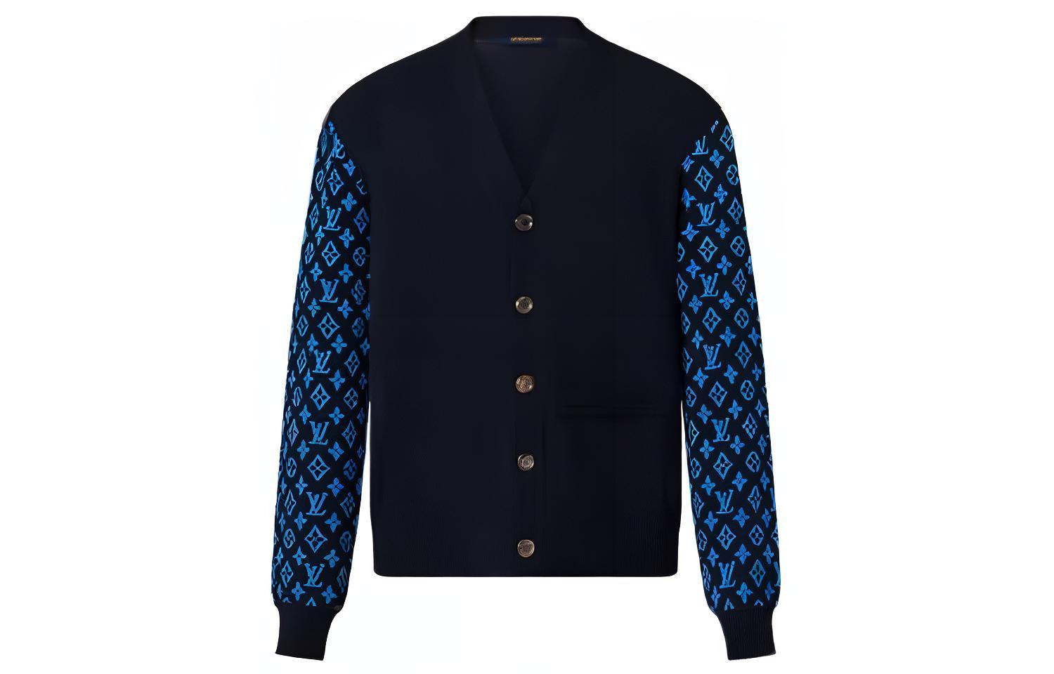 Мужской свитер Louis Vuitton SS23 Logo (черный)