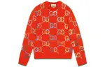 GUCCI Love Parade Sweaters Men's Red Crew Neck Moderate Other