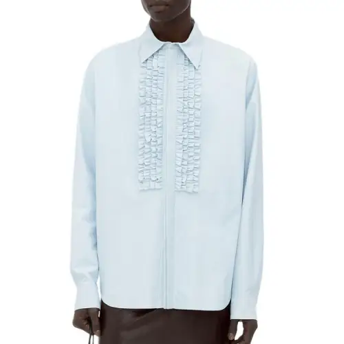 Bottega Veneta SS24 Shirt Men's Light Blue