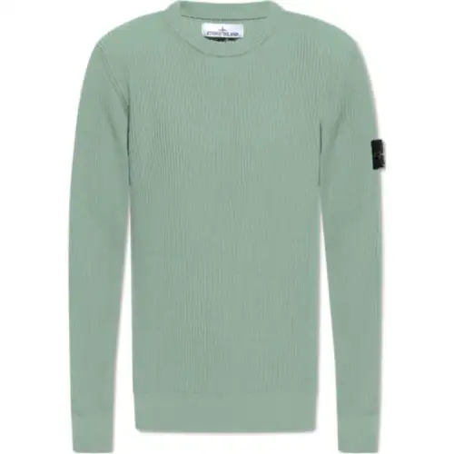 STONE ISLAND Logo Patch Crewneck Jumper