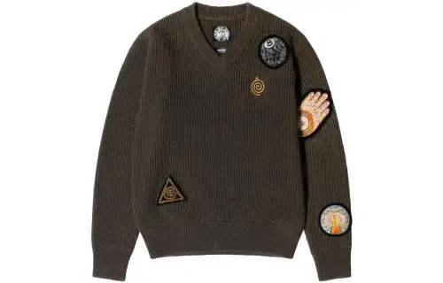 Stussy X Dries Van Noten Patch Knit Sweater