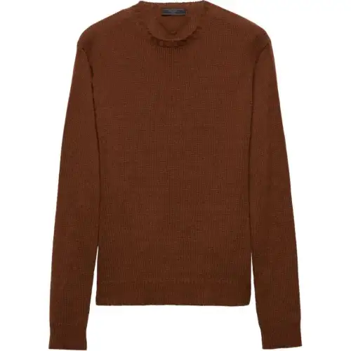 PRADA FW24 Sweater Men's Caramel Umber
