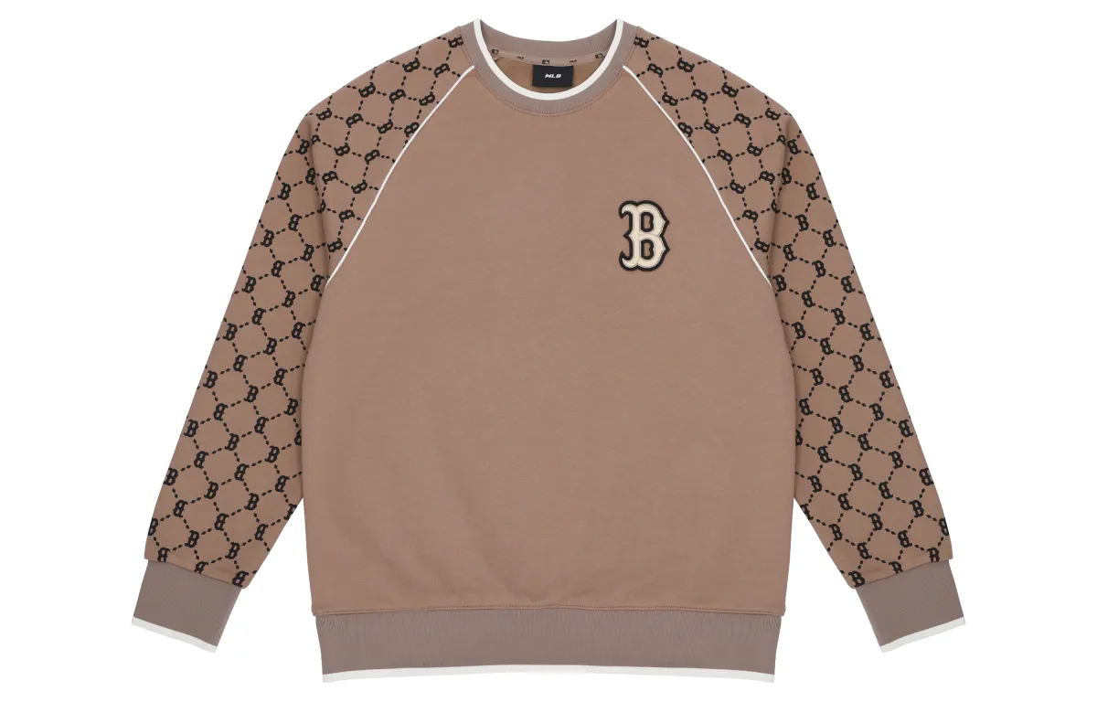 MLB Knitwear Unisex Dark Beige Crew Neck Moderate Other
