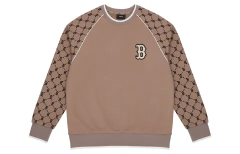 MLB Knitwear Unisex Dark Beige Crew Neck Moderate Other