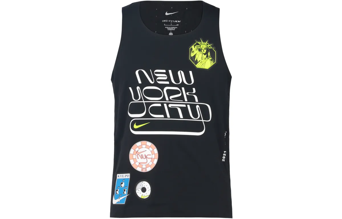 Nike Tank Tops Men's Black Moderate Straight Fit