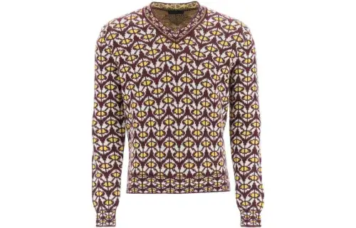PRADA Cashmere Sweaters Men's Multicolor
