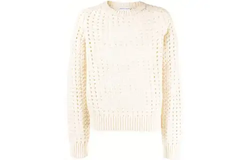 Bottega Veneta Sweaters Men's White Crew Neck Other