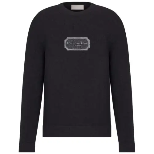 DIOR Homme Logo Detailed Knit Jumper