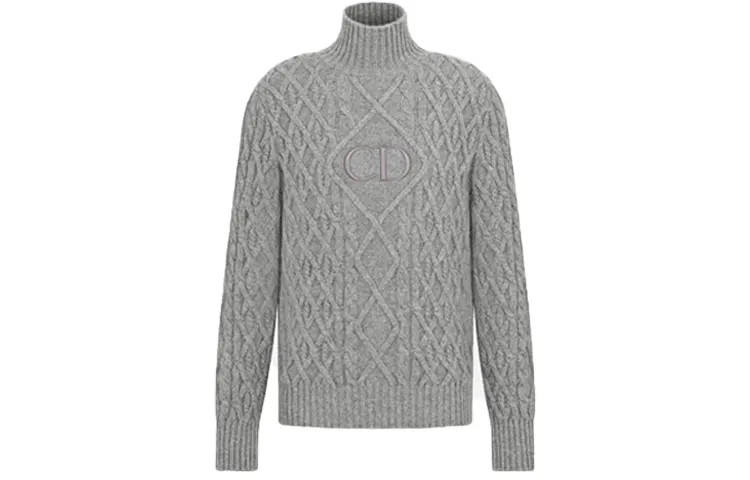 DIOR SS22 Cashmere Sweater Men's Gray