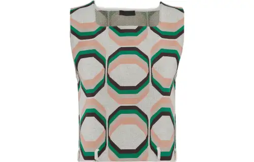 PRADA Tank Tops Men's Green Moderate Racerback
