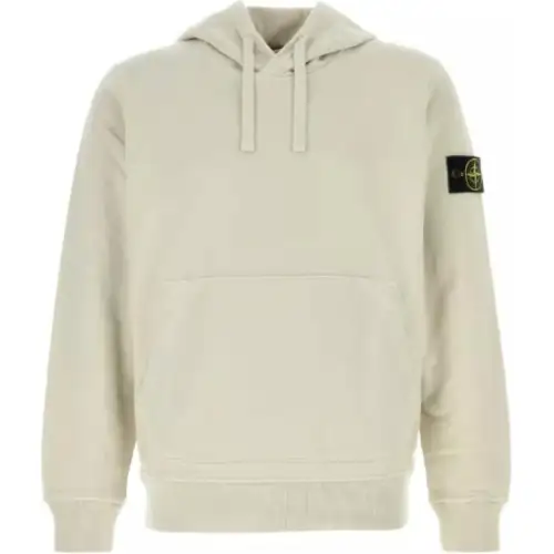 STONE ISLAND Logo-Patch Drawstring Hoodie