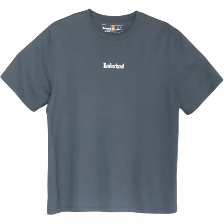 Timberland T-Shirts Men's Blue Crew Neck Moderate