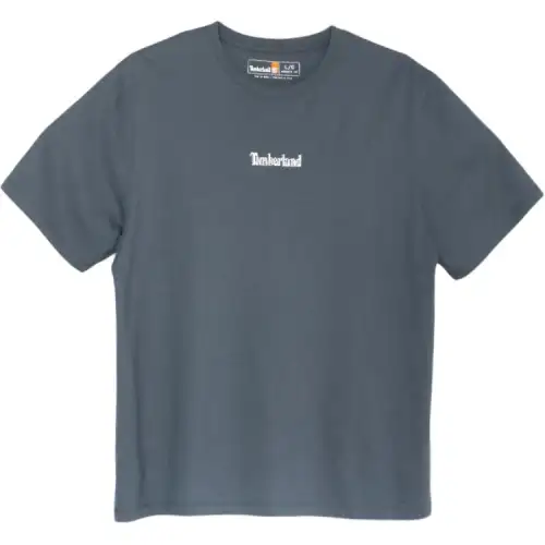 Timberland T Shirts Men's Blue Crew Neck Moderate